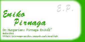 eniko pirnaga business card